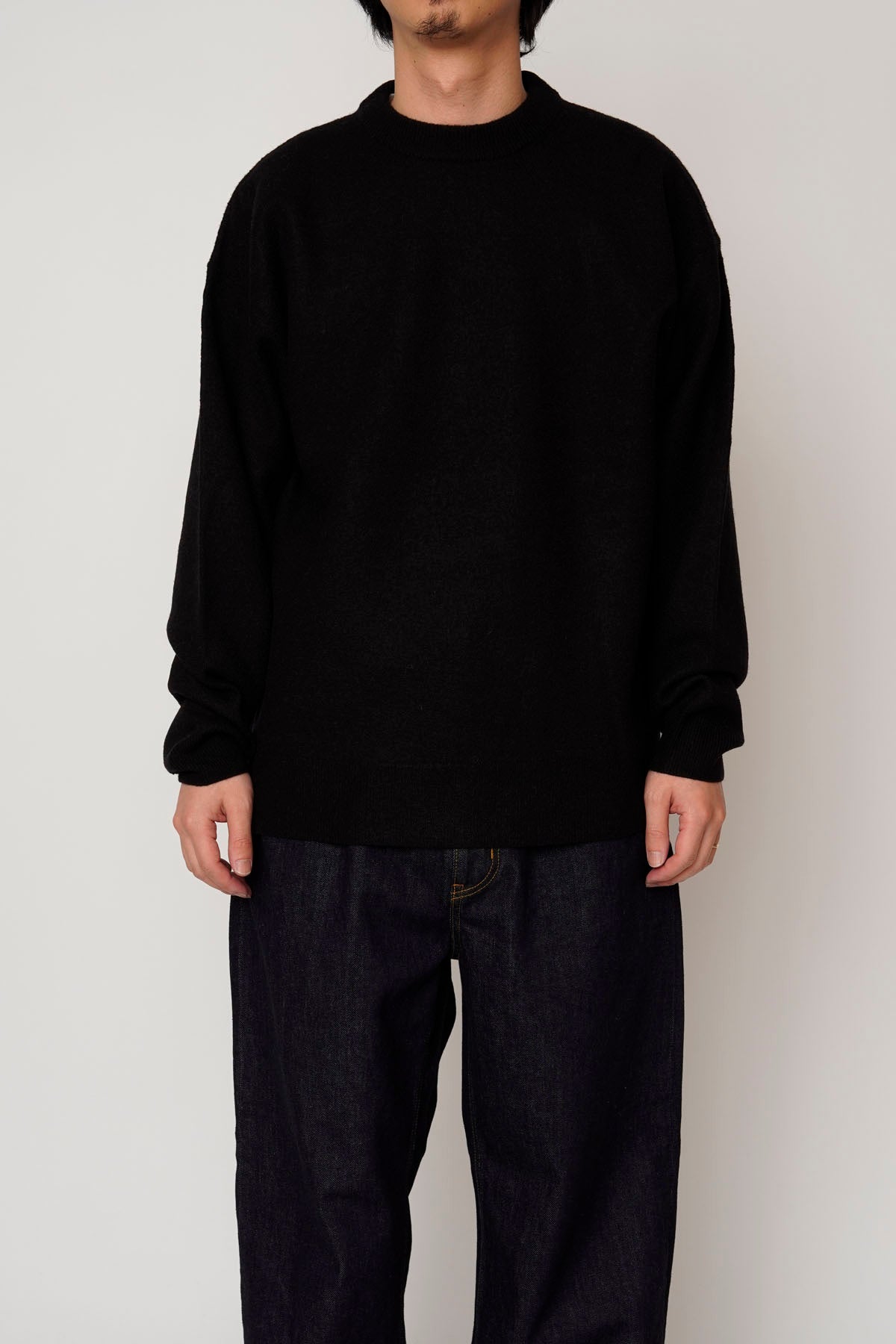UNIVERSAL PRODUCTS MELRINO WOOL HIGH GAUGE MOCK NECK KNIT