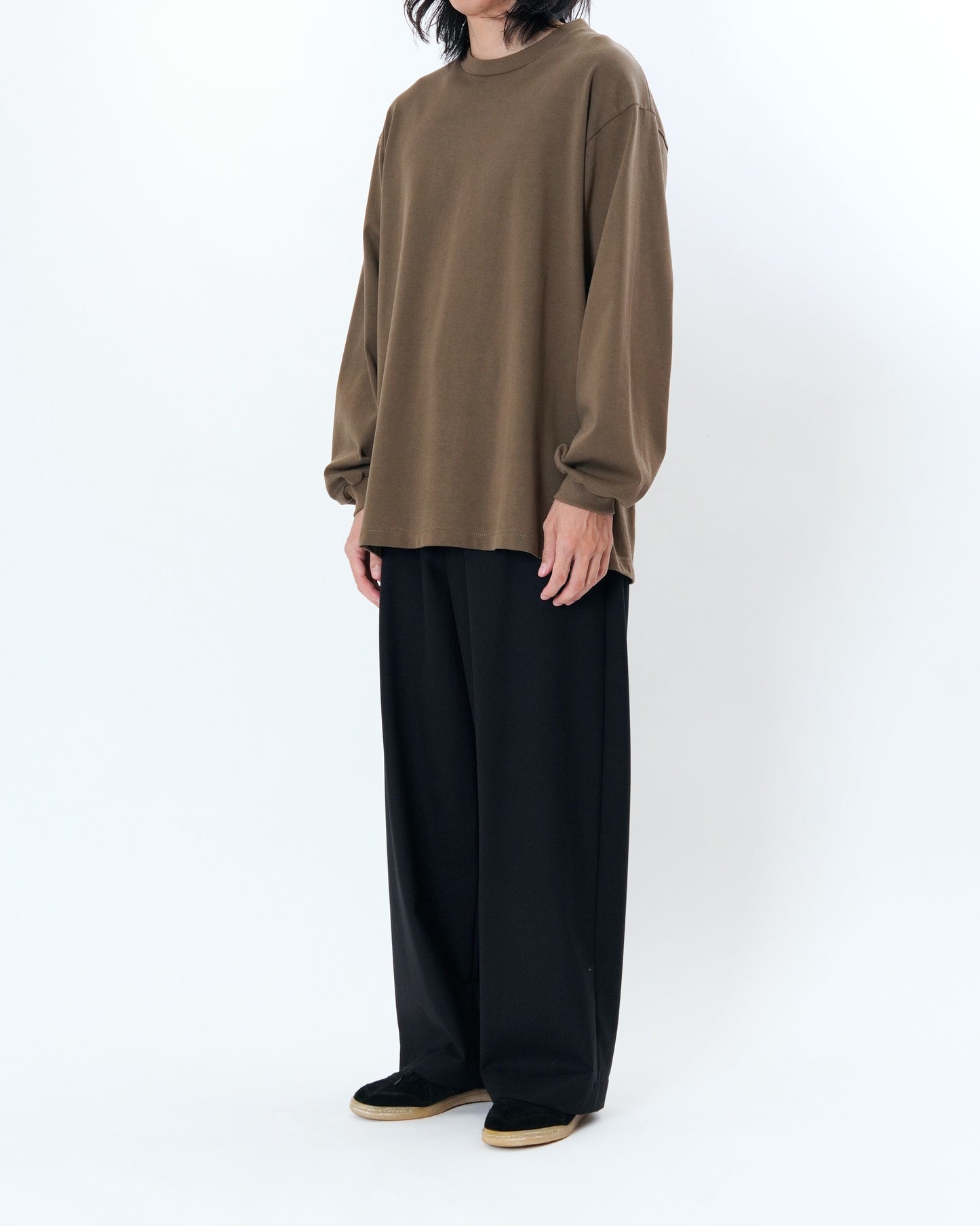 UNIVERSAL PRODUCTS(ユニバーサルプロダクツ) SUMMER WOOL WIDE TROUSERS