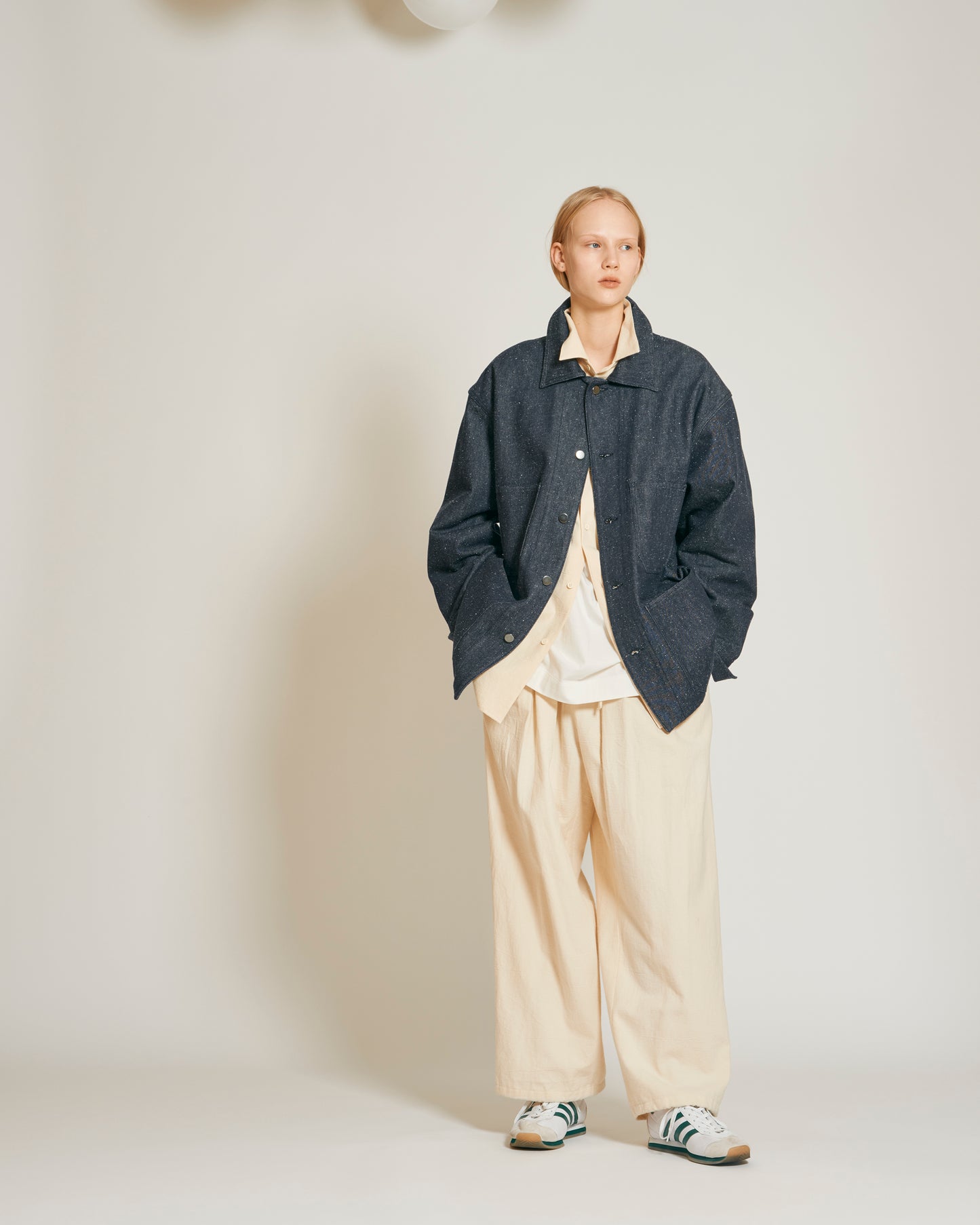 Blanc YM(ブランワイエム)Silk Denim Coverall