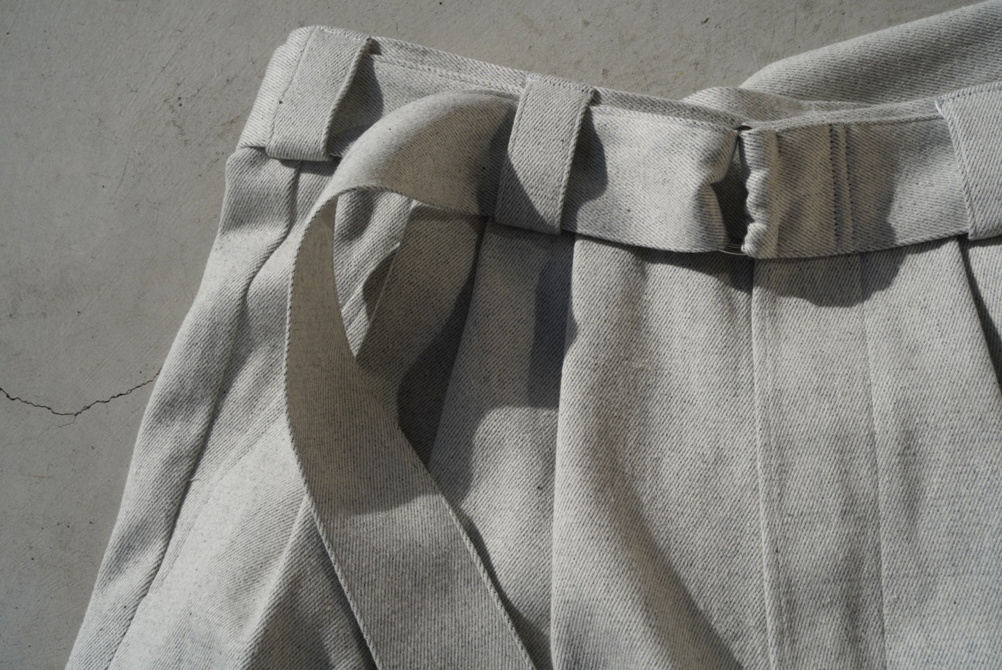 Blanc YM(ブランワイエム)Recycling Cotton Denim Wide Pants