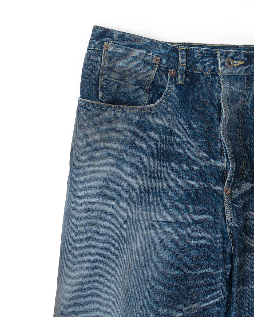 refomed(リフォメッド)RIGHT HANDED DENIM PANTS "USED-2"